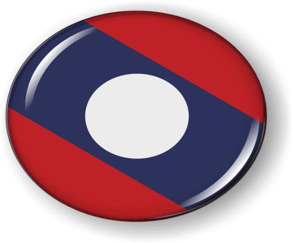 Laos - Flag - Country Emblem